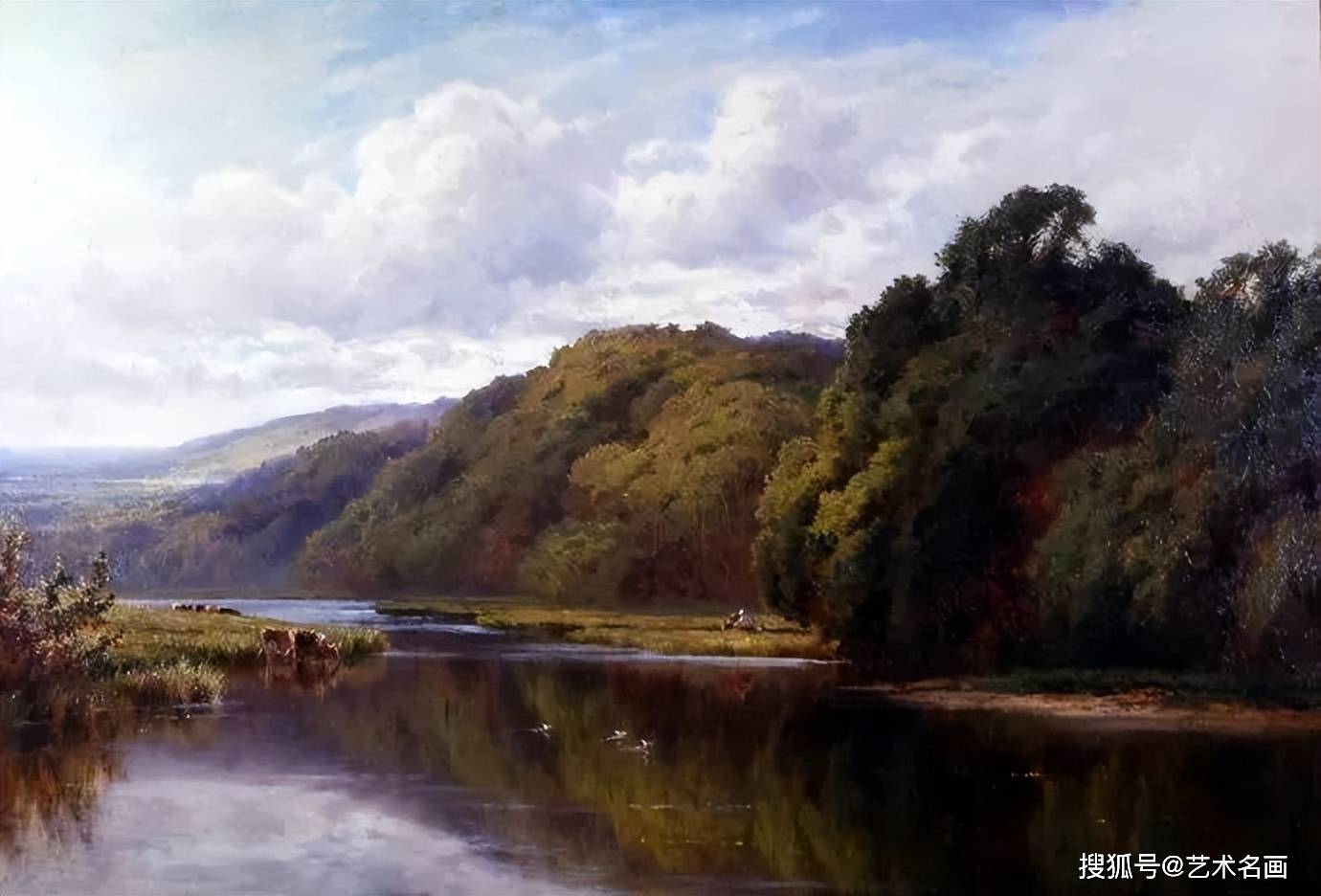 唯美壮丽的田园风景油画，美极了