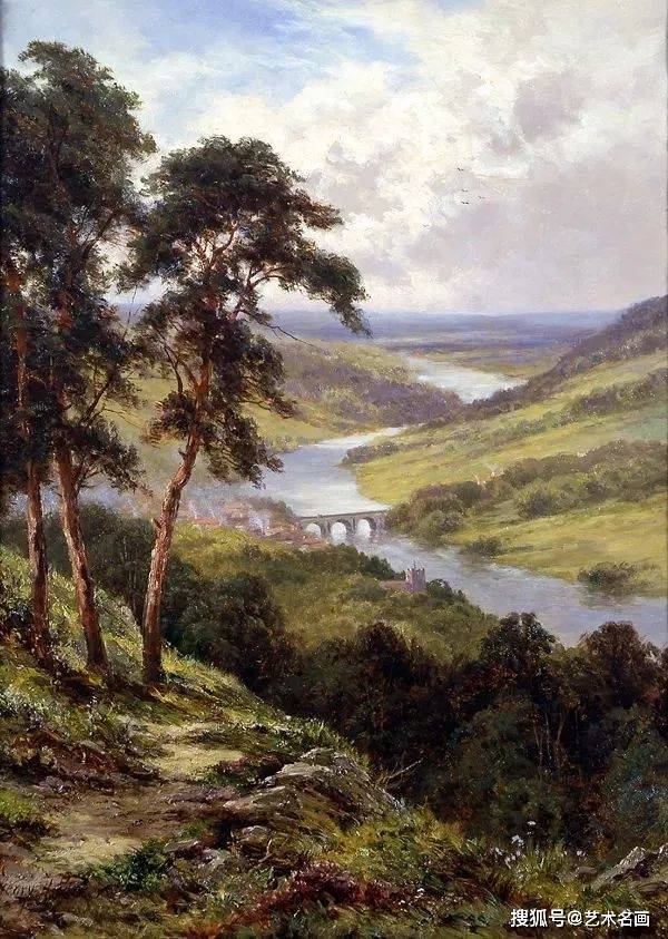 唯美壮丽的田园风景油画，美极了