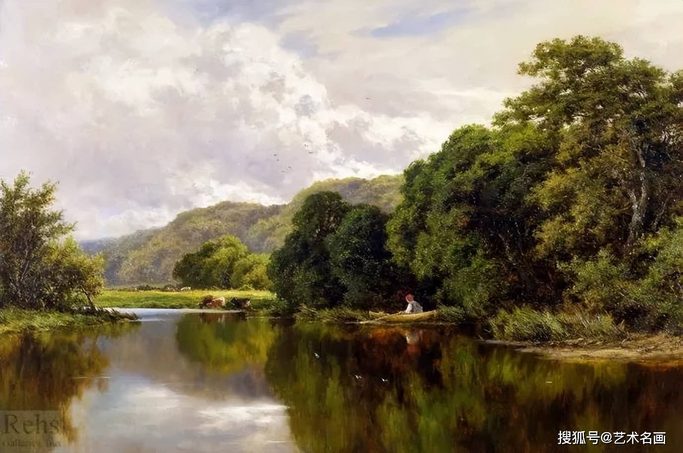 唯美壮丽的田园风景油画，美极了