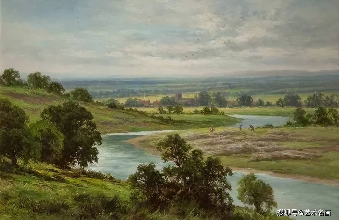 唯美壮丽的田园风景油画，美极了