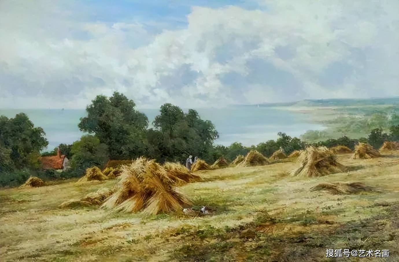 唯美壮丽的田园风景油画，美极了