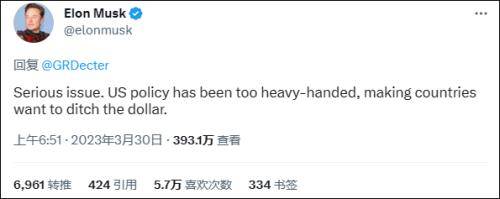 "美元是危险货币，看看这两个国家就知道了"